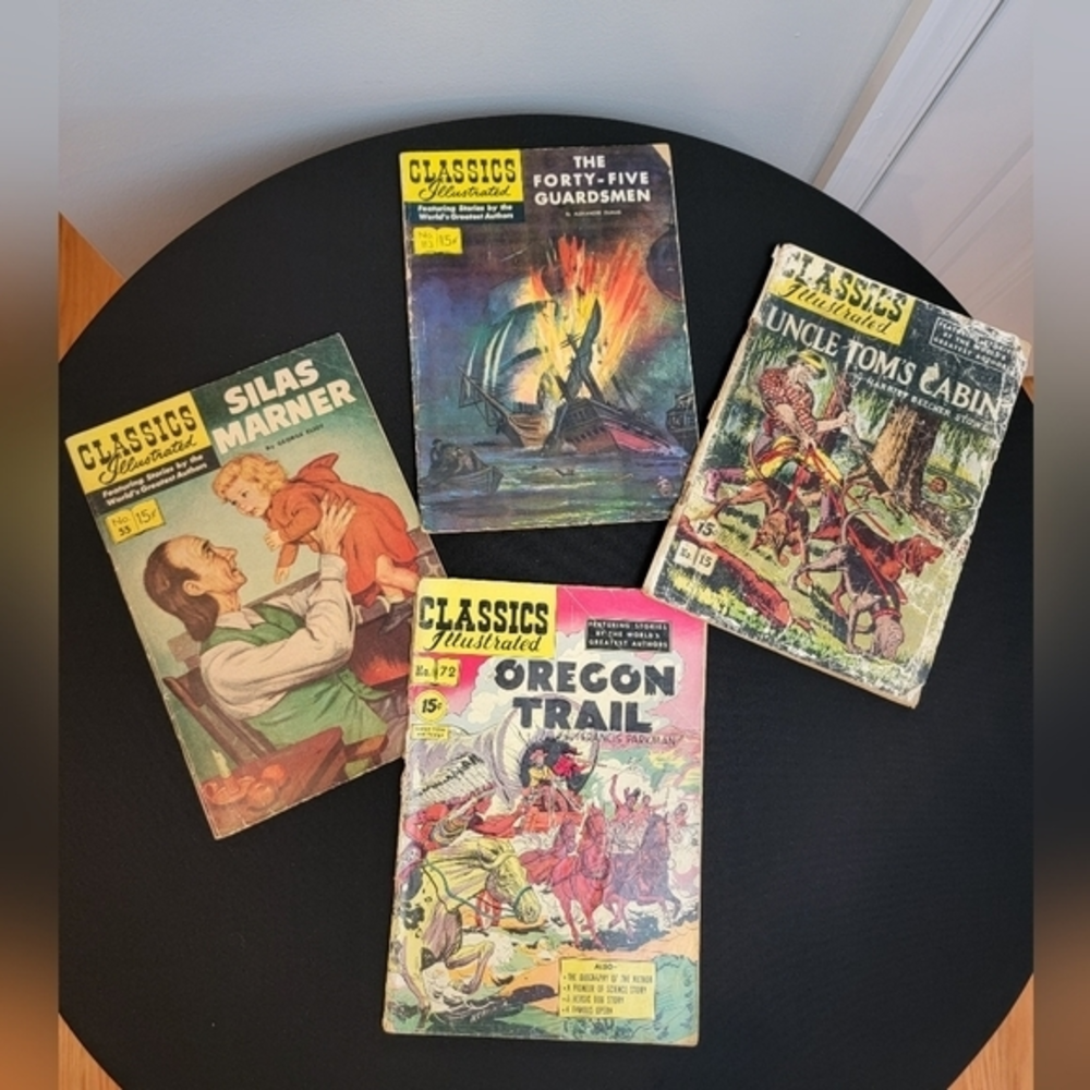 Classics‎ Illustrated Comic Books Good to Fair Condition 4 Comics